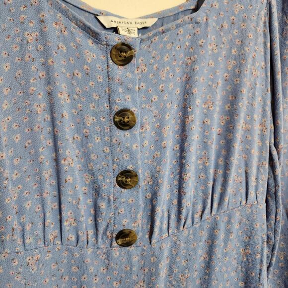 American Eagle outfitters NWT square neck mini dress floral print woman size XS - Picture 10 of 10